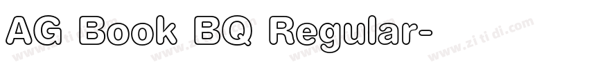 AG Book BQ Regular字体转换